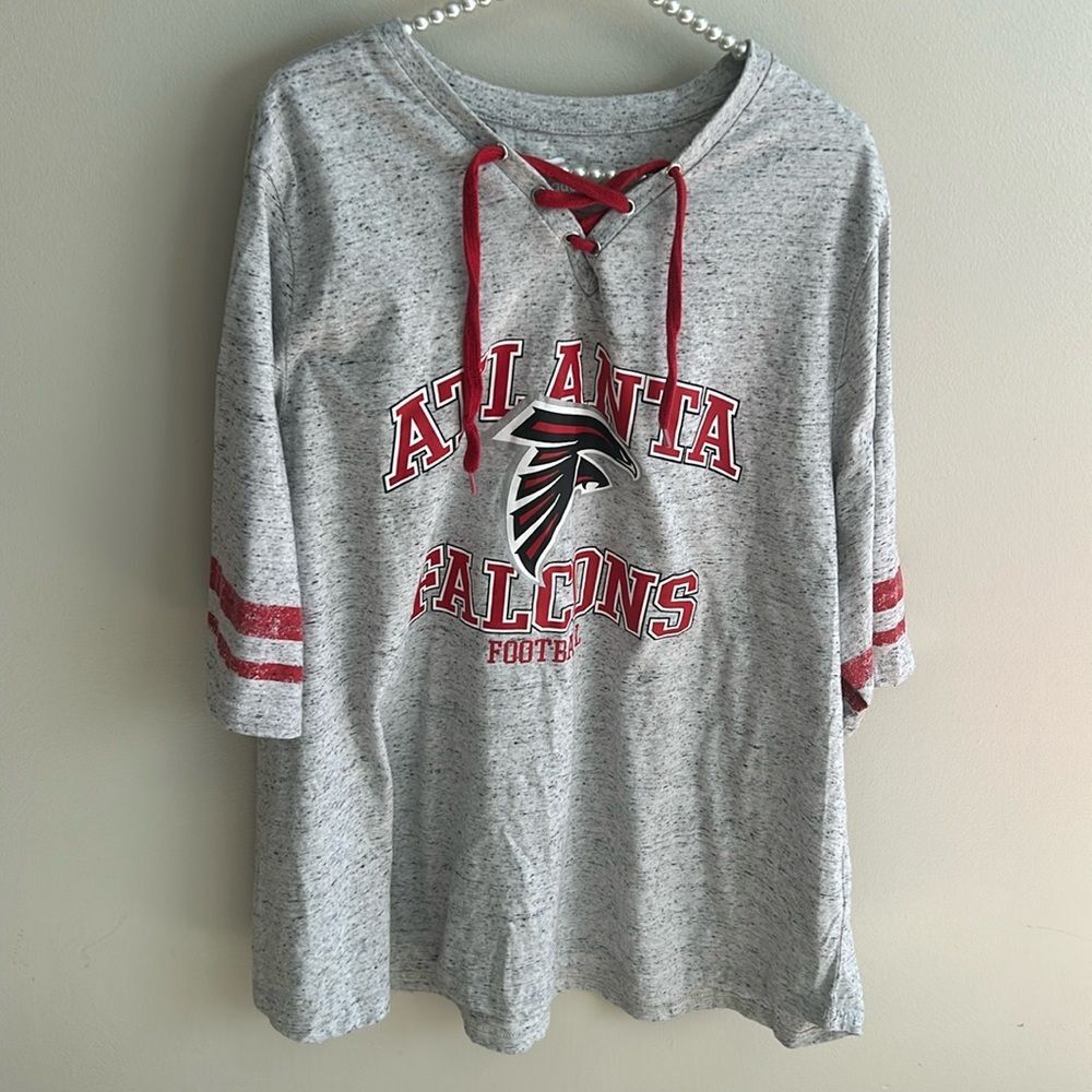 Atlanta Falcons Fanatics Women’s Tied V Neck Shirt. Size 3X